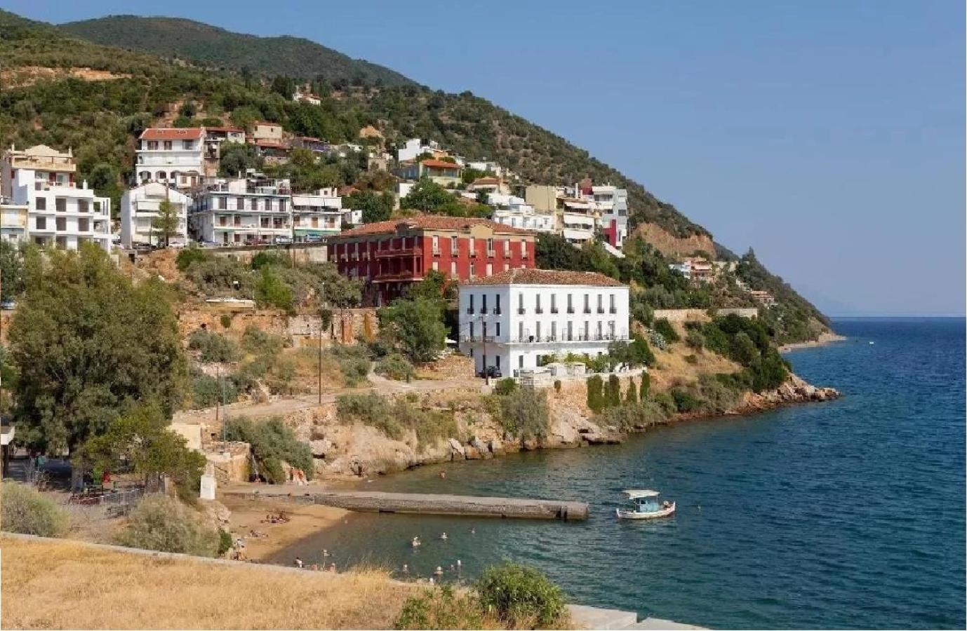 Modern Studio By The Sea Loutra Edipsou  Buitenkant foto
